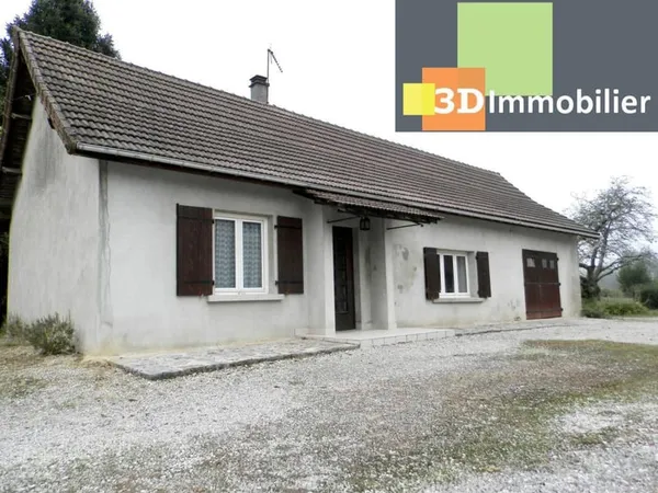 À VENDRE FLACEY EN BRESSE (71580), VENDS MAISON PLAIN-PIED 74.70 M², TERRAIN 3415 M²
