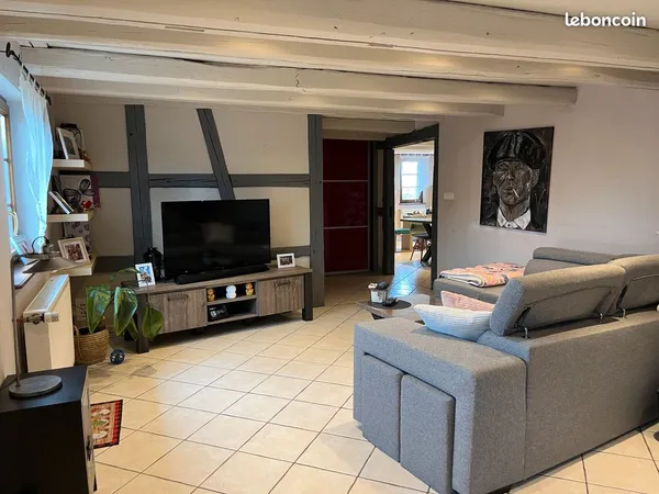 Particulier loue 5 pièces, 134 m2 habitable dans une maison alsacienne