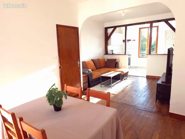 Duplex f2+ 54m² meuble montereau-fault-yonne - centre-ville à 5 min