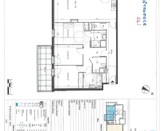 Appartement 4 pièces 106 m²