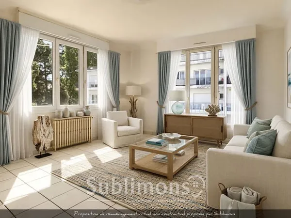 ? Dernier étage à deux pas de la plage - T3 avec balcon ?
