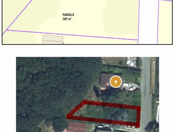 Terrain constructible de 1 307 m² - Aussonne