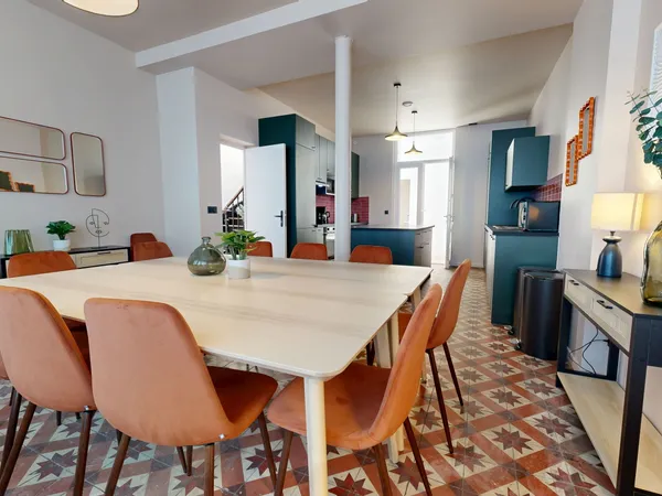 Chambre avec salle d'eau - colocation meublée Gentilly