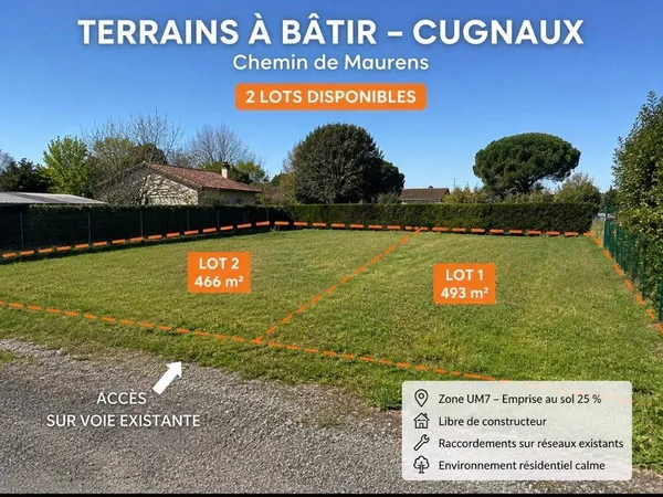 Terrain 493 m²