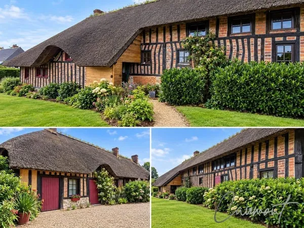Authentique chaumière normande sur 3 000 m2 de terrain