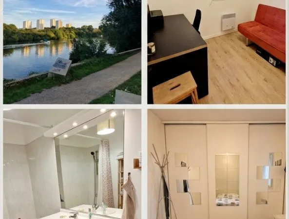 A LOUER - Appartement T3 meublé, Nantes Tortière Erdre