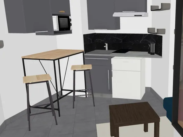 Location studio meublé bail étudiant ou mobilité