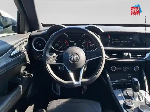 Alfa Romeo Stelvio 2.2 diesel 210ch sport edition q4 at8 sieges chauf/cuir volant chauf gps camera — photo 12