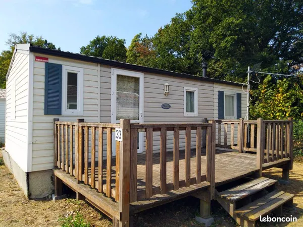 Opportunité Unique. Mobil Home Trigano Elegante 31 à vendre dans un parc résidentiel de loisirs (PRL