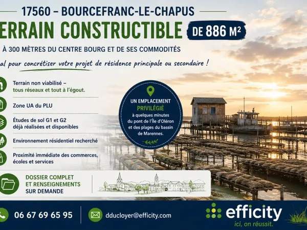 Terrain 886 m²