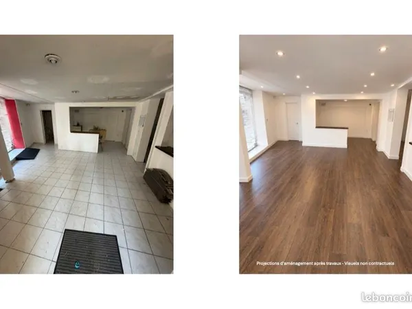 Local pro 64 m² + réserve 100 m² - Centre - 2 min gare