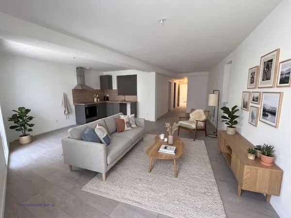 A LOUER - BOURG DE BOUZILLÉ - Grand appartement 2 pièces de 56.62 m²