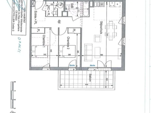Appartement 3 pièces 74 m²