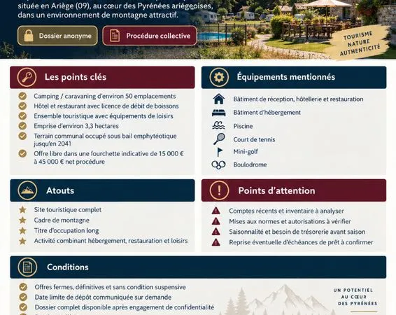 Camping, hôtel, restaurant SAINT GIRONS