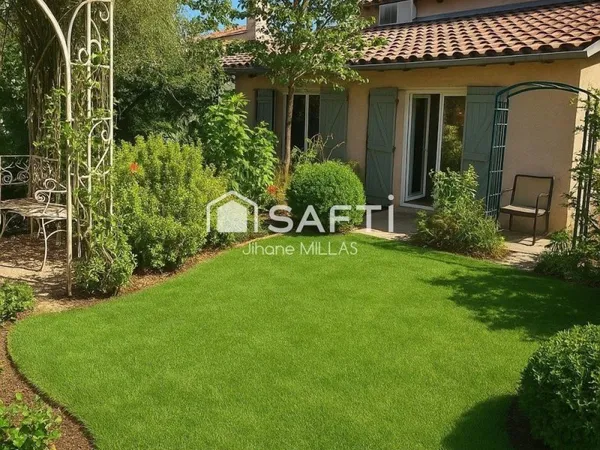 Toulousaine avec jardin 92 m2, jardin, garage