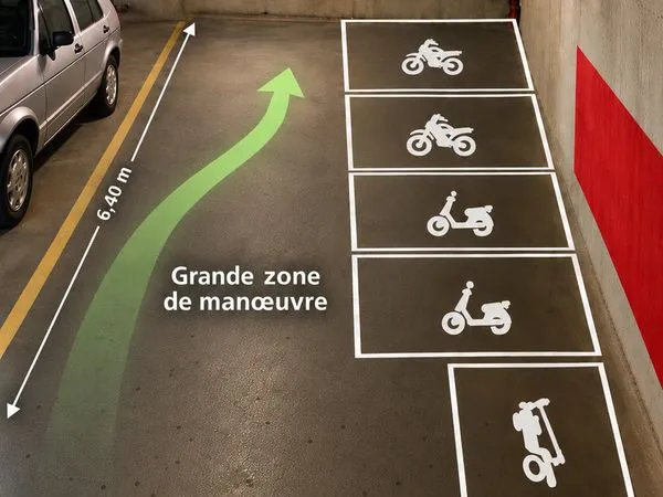 Places moto & scooter à louer - Parking sécurisé - Lourmel Paris 15e
