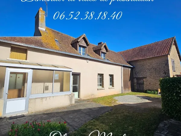 Maison de bourg à rénover - 6 pièces - 110 m² - Terrain 932 m²