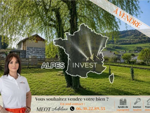 Maison individuelle avec terrasse et cave sur terrain plat et piscinable de 550 m2 - la rochette