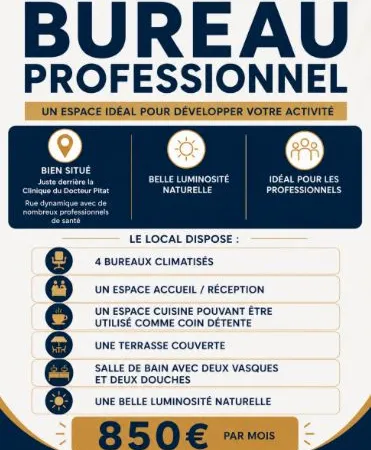 Bureau commercial - centre-ville
