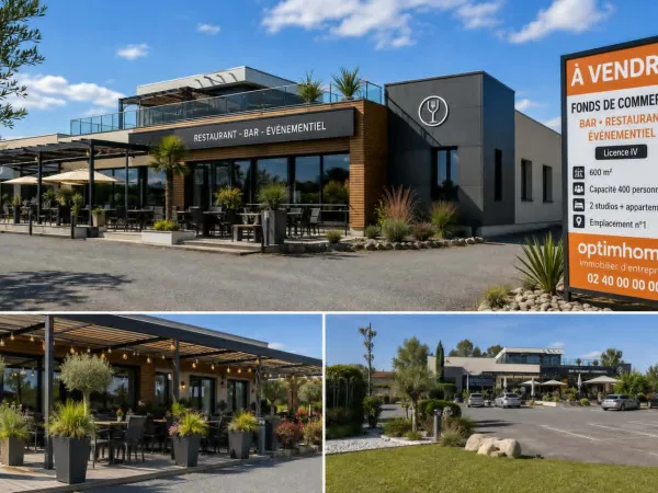 À VENDRE - FONDS DE COMMERCE BAR, RESTAURANT & ÉVÉNEMENTIEL SAVENAY (44)