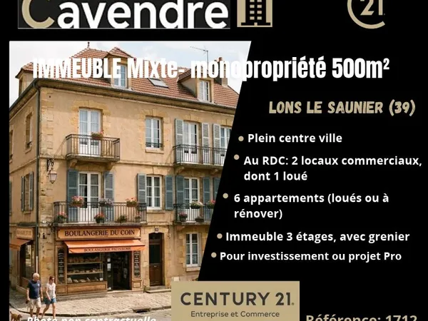 Immeuble 500 m²