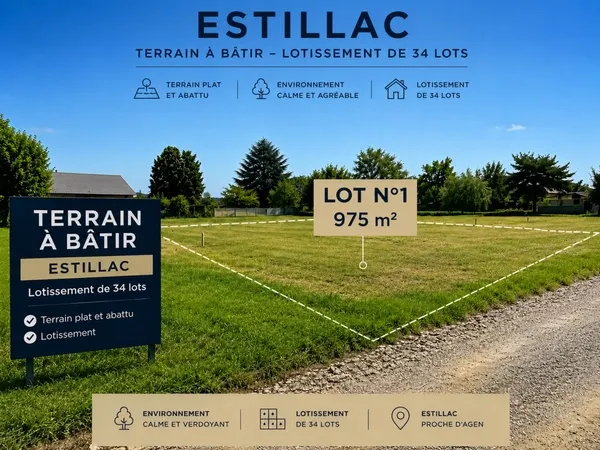 Terrain 975 m²