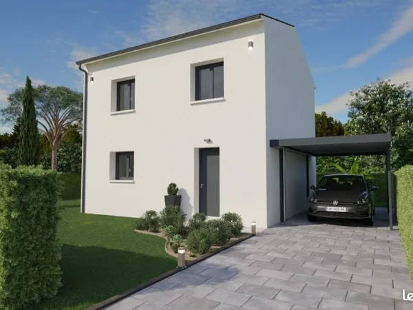 Maison contemporaine neuve de 90 m² avec 3 chambres et garage à L'Isle-Jourdain (32600)