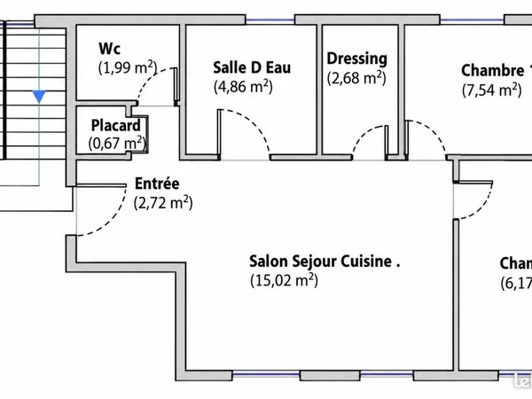 Appartement 2 pièces 41 m²
