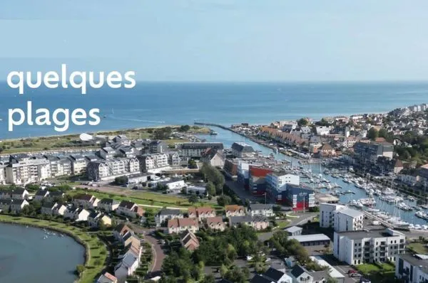 appartement T3 neuf à vendre COURSEULLES SUR MER (14), surface habitable 53,76 m2 + balcon 5,69 m2