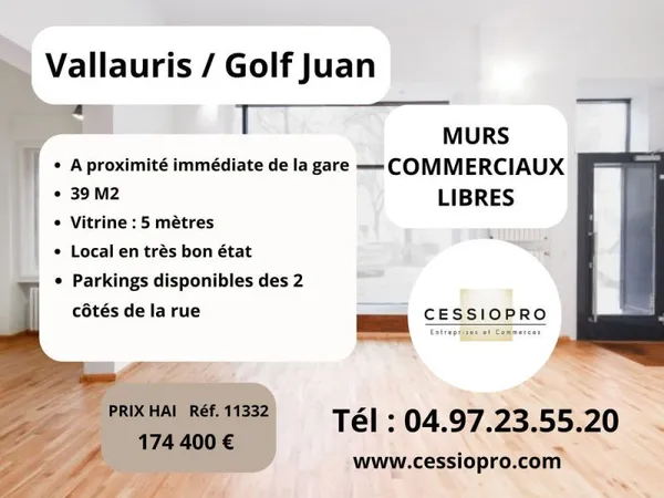 À VENDRE MURS COMMERCIAUX LIBRES