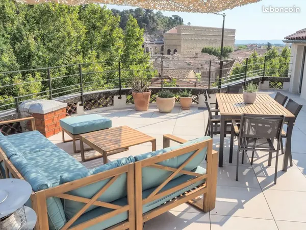 Rooftop 33 m² - Terrasse plein sud 45 m² - Vue Théâtre Antique - Orange centre