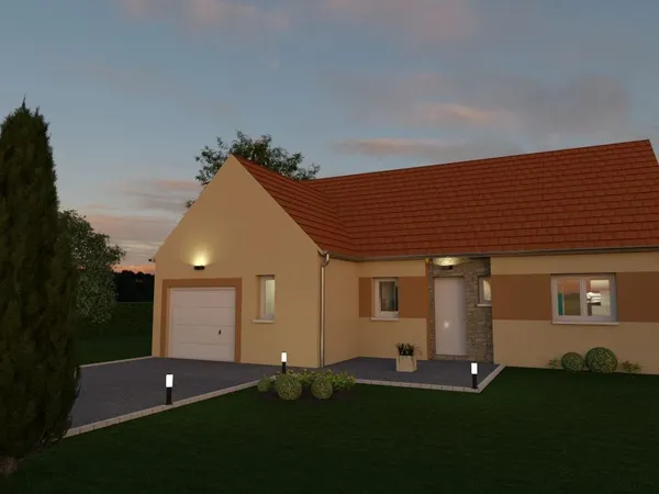 Terrain + maison 92 m²