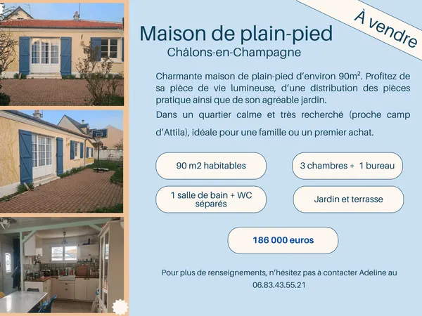 Maison 4 pièces 89 m²