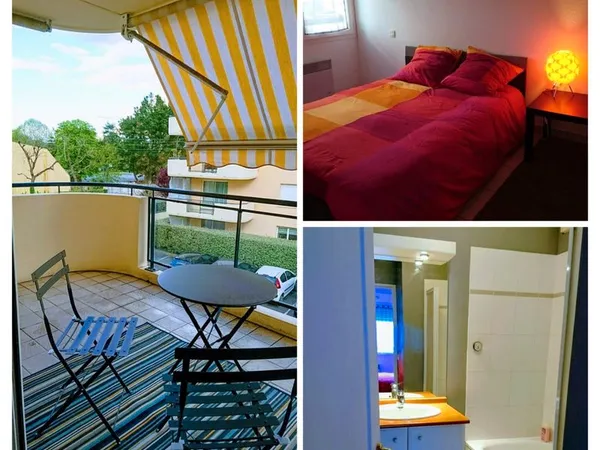 Appartement T2 45m2 + balcon + piscine