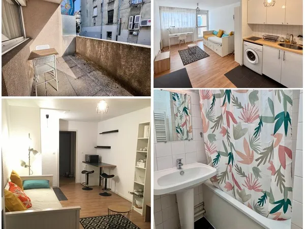 Studio Meublé avec Grand Balcon - Centre-ville Grenoble Quartier Championnet