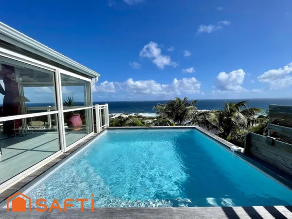 Magnifique Villa d'architecte vue mer avec piscine et son T2 - Sainte-Marguerite - Le Moule