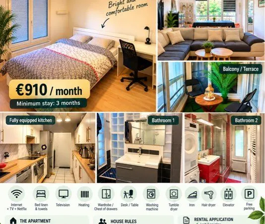 Chambre en colocation 800m douane et CERN