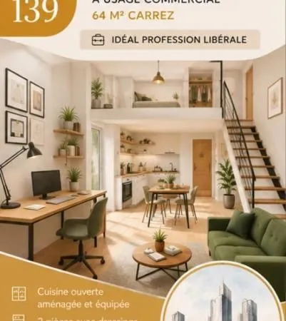 Duplex/Triplex 64 m² Courbevoie