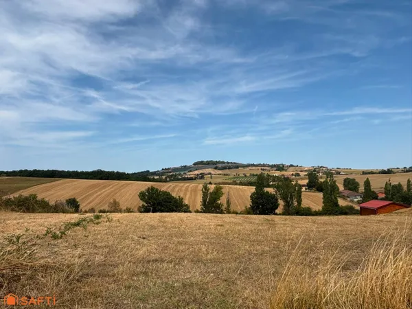 Terrain au calme, vue sur la campagne