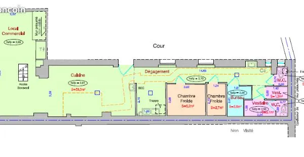 Boutique 98 m² PARIS