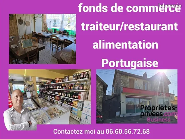 Fonds de commerce traiteur, restaurant 130 m²