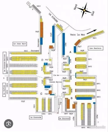 Loue place de port 8m Cannes Marina
