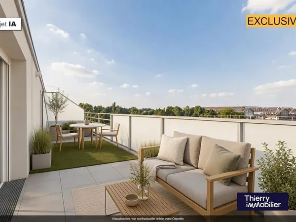 T2 DERNIER ETAGE TERRASSE