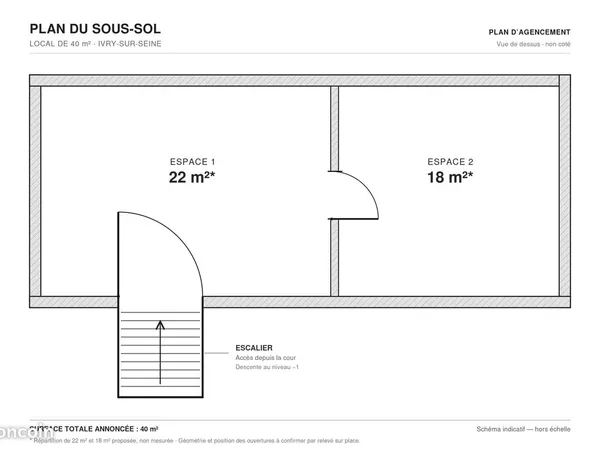 Local de stockage / Entrepôt / Atelier / Réserve 40 m² avec électricité - Ivry-sur-Seine