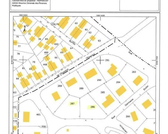 Terrain 805 m² Saint-Vallier