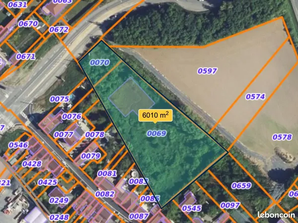 Terrain constructible à vendre