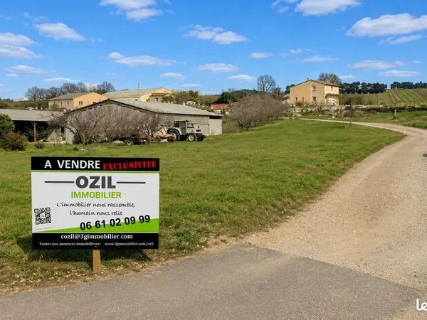 Terrain constructible clé en main | 500 m² viabilisés | 78000 | Entre Uzès et Alès