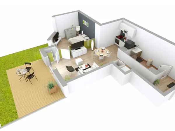 Appartement T2 Charpennes/ La doua