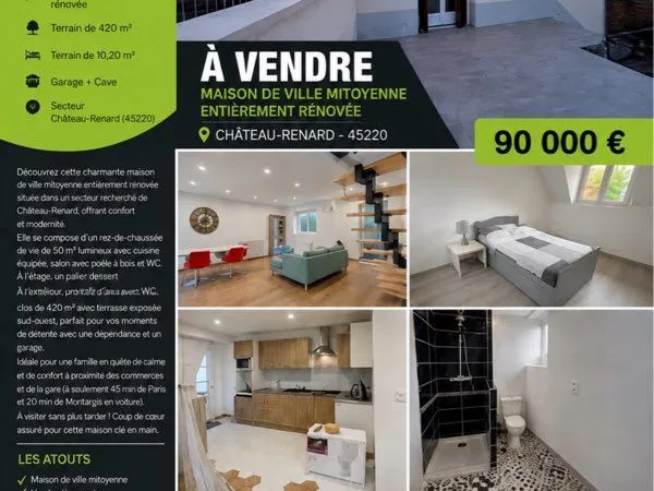 Maison de ville 65 m2