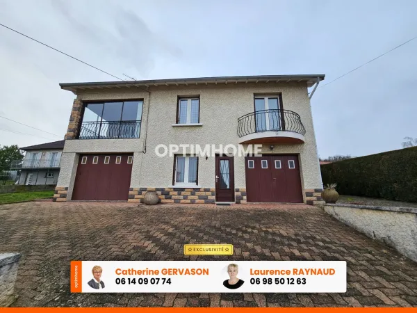 Maison à vendre 4 chambres- 2 garages- terrain 767 m2- LA ROCHE BLANCHE (63670)